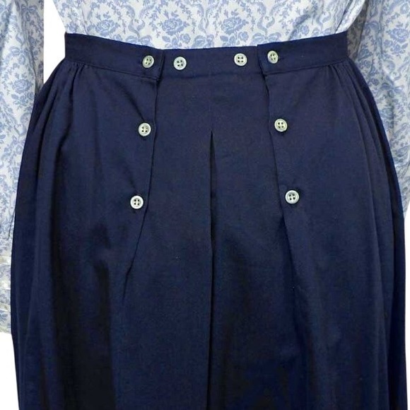 Frontier Classics Cotton Twill Walking Skirt - Navy old west small - Picture 4 of 7
